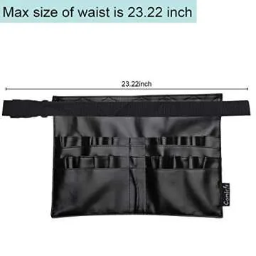 COMICFS Makeup Brush Bag A1 Professional Cosmetic Holder 28 Pockets Organizer Apron with Artist Belt Strap/Belt Light Weight