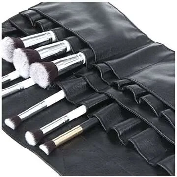 COMICFS Makeup Brush Bag A1 Professional Cosmetic Holder 28 Pockets Organizer Apron with Artist Belt Strap/Belt Light Weight