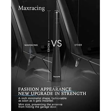 MAXRACING Short Truck Antenna Compatible with 2021-2025 Ford Bronco/Carwash Safe/Aluminum Replacement Antenna