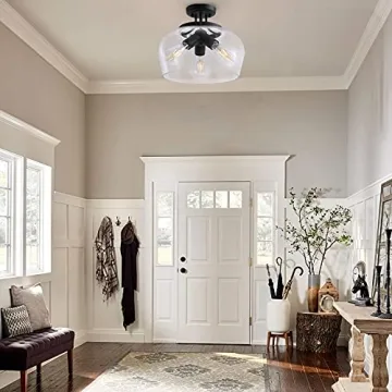 Modern Industrial 3 Bulb Ceiling Light Fixture from VONLUCE