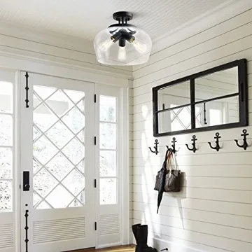 Modern Industrial 3 Bulb Ceiling Light Fixture from VONLUCE