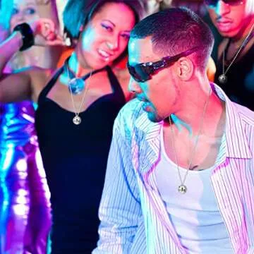 Sureio 20 Pcs Mirror Disco Ball Necklaces Silver Hanging Balls Ornament 70s Disco Party Necklaces Mini 70s Jewelry Party Favor Decoration Costume Accessories for Dance Supplies(0.79 Inch)