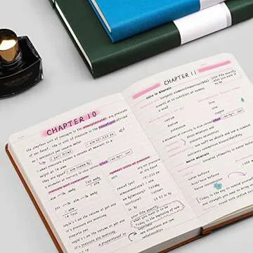 AHGXG Lined Journal Notebook - 320 Numbered Pages A5 College Ruled Notebook Thick Journal for Writing, 100gsm Lined Paper, Leather Hardcover, for Women Men Work Office School, 5.75'' X 8.38''-Brown