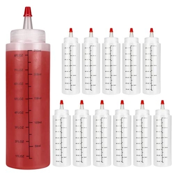 Ailelan 12 Pack 8 Oz Squeeze Bottles for Versatile Use