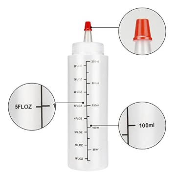 Ailelan 12 Pack 8 Oz Squeeze Bottles for Versatile Use