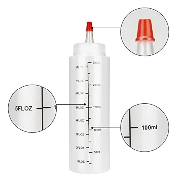 Ailelan 12 Pack 8 Oz Squeeze Bottles for Versatile Use