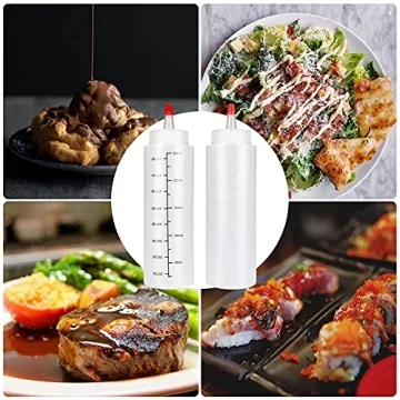 Ailelan 12 Pack 8 Oz Squeeze Bottles for Versatile Use