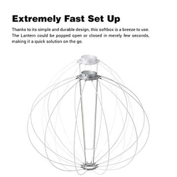 Godox CS-65D Lantern Softbox 25.6inch/65cm Soft Light Modifier,for Bowens Mount Light SL-60W SL150WII SL200WII FV150 VL150 VL200 VL300 AD300PRO AD400PRO and Other