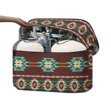 Tribal Aztec Print Propane Tank Cover for RVs and Campers