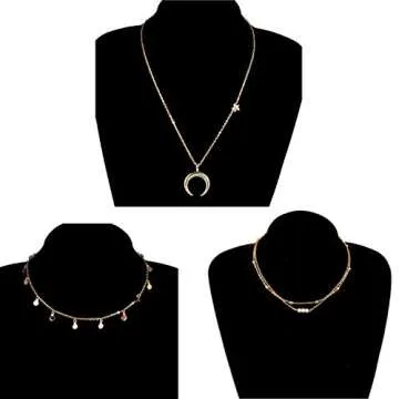 DHQH Necklaces for Women Set Gold 14k Layered Choker Necklaces for Women Choker Set Necklaces for Women