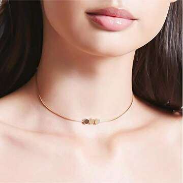 DHQH Necklaces for Women Set Gold 14k Layered Choker Necklaces for Women Choker Set Necklaces for Women