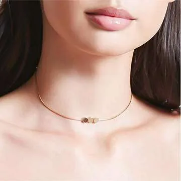 DHQH Necklaces for Women Set Gold 14k Layered Choker Necklaces for Women Choker Set Necklaces for Women