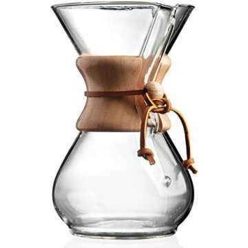 Classic Chemex 6-Cup Pour-Over Coffee Maker