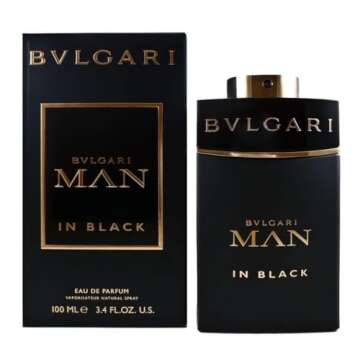 Bvlgari Man in Black Eau de Parfum Spray for Men, 3.4 Ounce