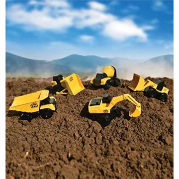 Mini Construction Vehicles Set – 5 Toy Trucks for Imaginative Play