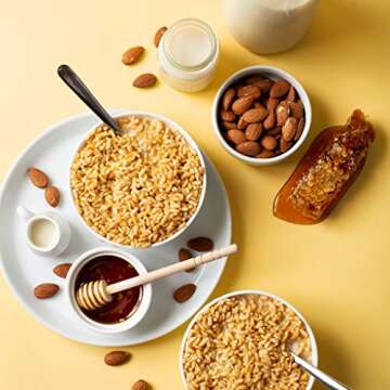 HighKey Healthy Gluten Free Cereal - Honey Nut Protein Cereal - 8 Servings - Low Carb Keto Snacks Su...