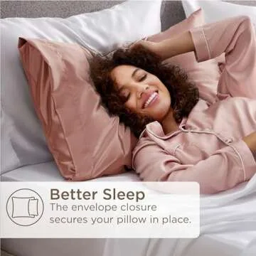 Bedsure Satin Pillowcase Set for Beauty Sleep and Style