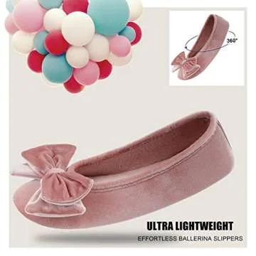 Stylish BCTEX COLL Velvet Slippers with Bow