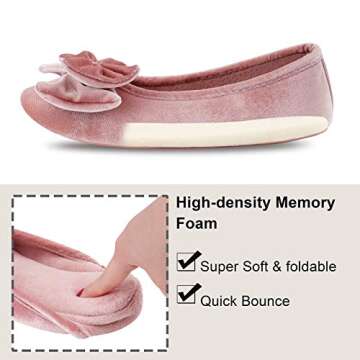 Stylish BCTEX COLL Velvet Slippers with Bow