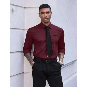 Stylish COOFANDY Men's Slim Fit Dress Shirt for Any Occasion