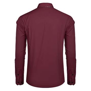 Stylish COOFANDY Men's Slim Fit Dress Shirt for Any Occasion