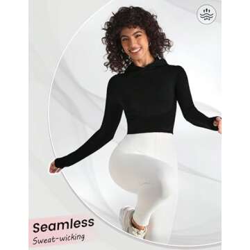 Women’s Soft Hooded Crop Top for Yoga and Leisure