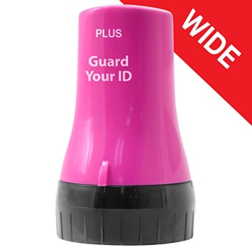 Guard Your ID ADVANCED WIDE Roller Identity Theft Prevention Security Stamp PINK (38493)