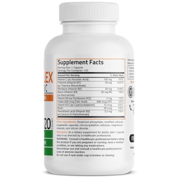 Bronson Vitamin B Complex with Vitamin C for Energy & Health