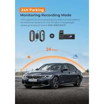 E-YEEGER 2.5K WiFi Dash Cam with Night Vision and App