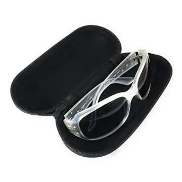 MAZZEO Outdoor Travel Case for Sunglasses Reading Glasses & All Kinds of Accessories for both Men & Women Semi-Hard Shell with Soft Protective Interior