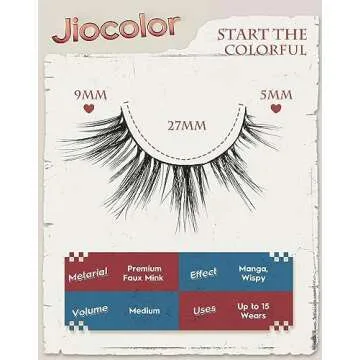 Natural Lashes That Look Like Extensions Strip Lashes Natural Look Thin Band Wispy Eyelashes 13mm Cat Eye False Eyelashes Foxy Eye Lashes 12 mm 7 Pairs S10