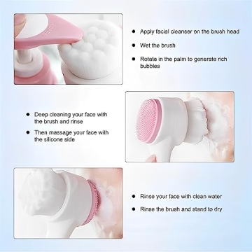 Affordable Manual Facial Cleansing Brush for Deep Cleaning