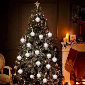 6 Pcs Disco Ball Decoration Hanging Mirror Ornaments bar Party Wedding Christmas Christmas Tree and Music Festivals Decoration 2 inches