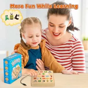 TINTECUSA LED Busy Board, Wooden Sensory Toys for Toddler, Montessori Music Toy for Airplane, Travel Activity Educational Learning Toy, Busy Light Switch Autism Toys, Birthday Boys Girls Gifts