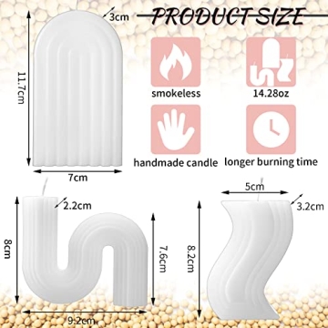 Jutom Aesthetic Shaped Candles for Elegant Home Decor