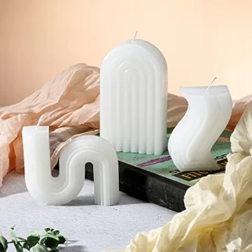 Jutom Aesthetic Shaped Candles for Elegant Home Decor