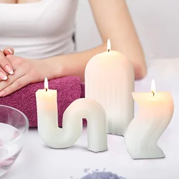 Jutom Aesthetic Shaped Candles for Elegant Home Decor