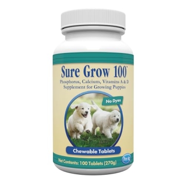 Pet-Ag Sure Grow 100 - Promotes Optimal Bone Development in Puppies Eight Weeks and Older - With Cal...