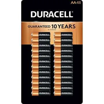Duracell AA Batteries Coppertop - 48 pack for Lasting Power