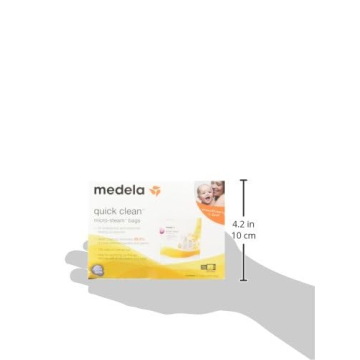 Medela Quick Clean MicroSteam Bags Economy Pack of 4 Retail Boxes (20 Bags Total)