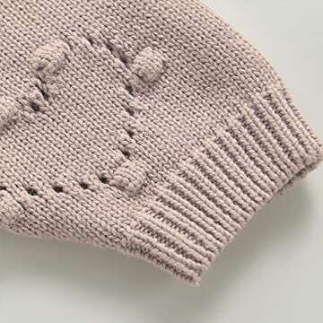 Curipeer Soft Heart Pompoms Toddler Outwear Coat