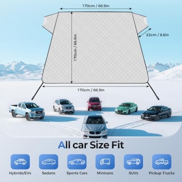 FLORICH Car Windshield Cover - Ultimate Frost & Hail Protection