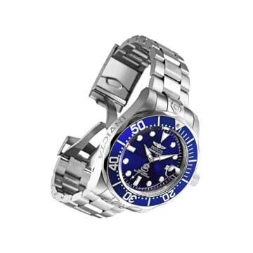 Invicta Men's INVICTA-3045 Pro-Diver Automatic Watch - Blue Dial & Steel Bracelet