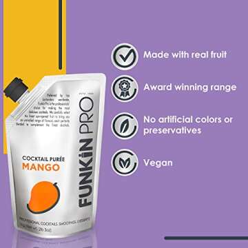 Funkin Mango Puree | Natural Mixer for Cocktails and Drinks