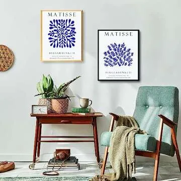 dazongweihan Blue Matisse Prints Wall Art Posters
