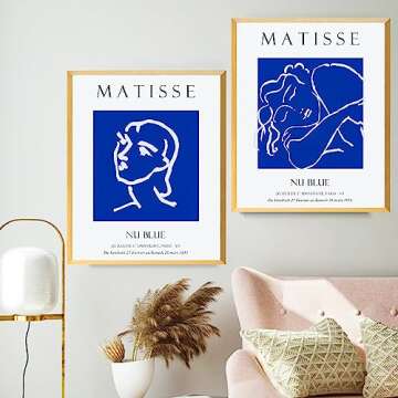 dazongweihan Blue Matisse Prints Wall Art Posters
