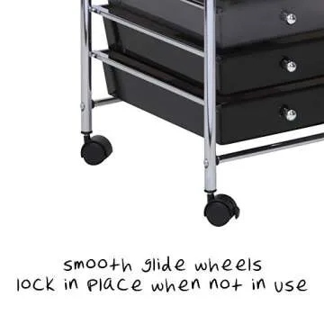 Honey-Can-Do 10 Drawer Cart, Shaded CRT-05255 Assorted