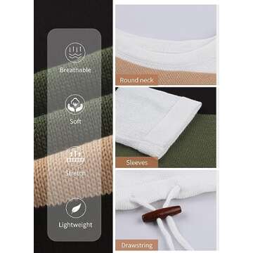 Dokotoo Sweaters for Women Round Neck Striped Cute Winter Pullover Sweaters for Women Fashion 2024 Winter Clothes for Women Green Small