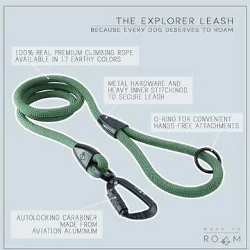MADE TO ROAM Premium Explorer Leash for Outdoor Adventures