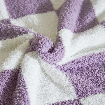 Cozy MIDO HOUSE Throw Blanket - Soft Gingham Microfiber Cover